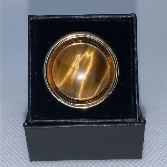 House of Harlow 1960 tiger eye cocktail ring - Picture 3 of 7